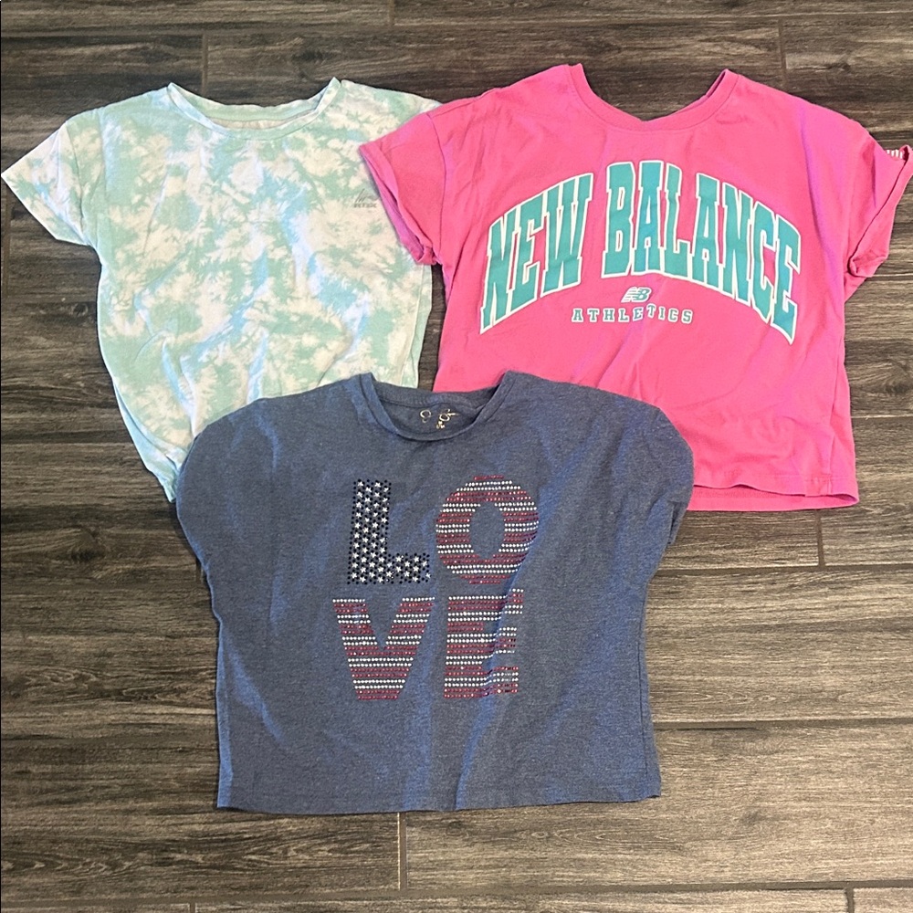 New Balance Pink and Teal Graphic Tee